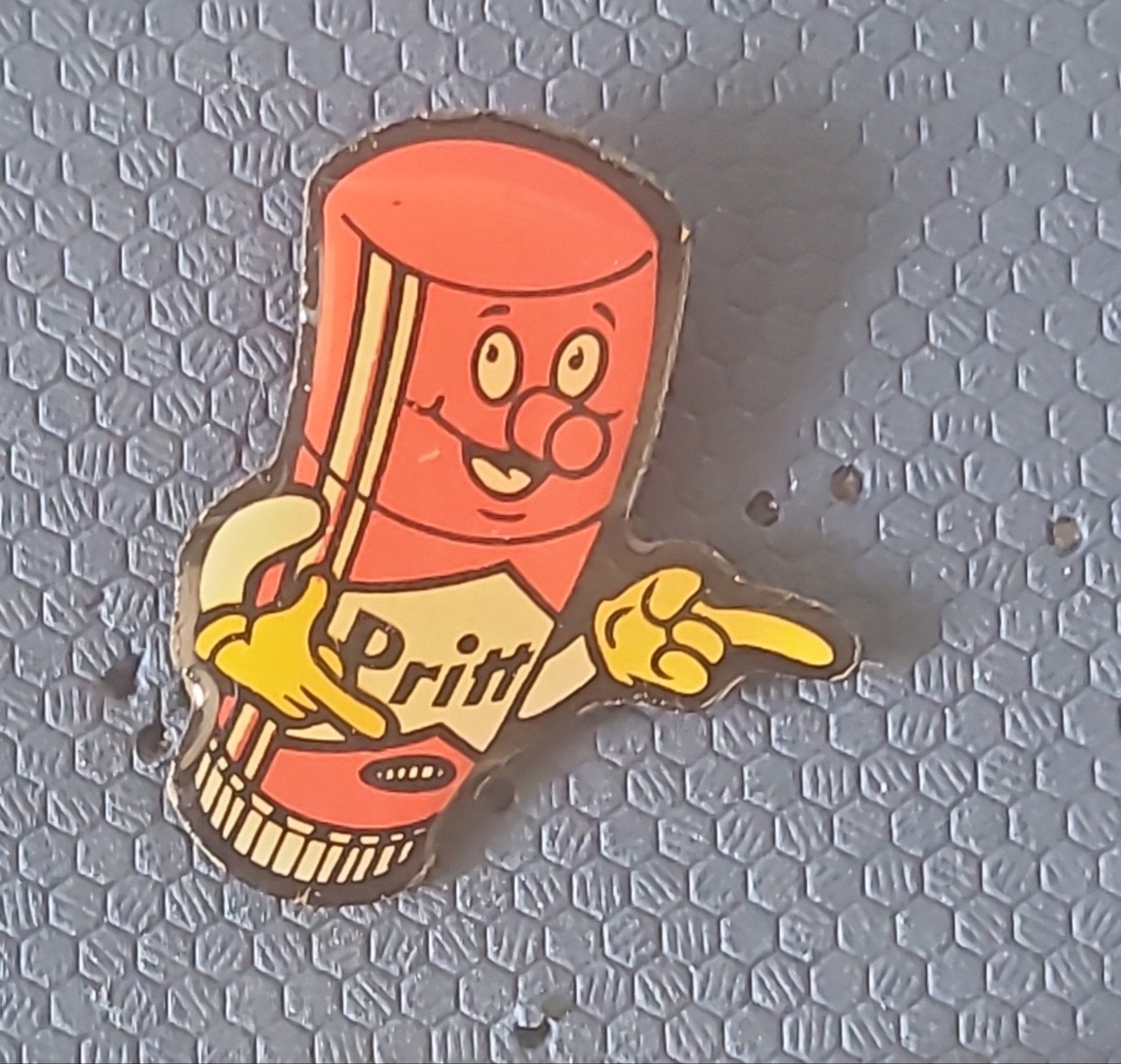 Vintage Pritt Stift Pin - Leuk verzamelobject!, Verzenden