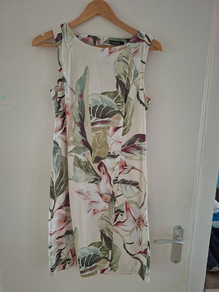 Soulmate zomerjurk met bloemenprint en bolero, Kleding | Dames, Ophalen, Meerkleurig, Knielengte, Maat 36 (S)