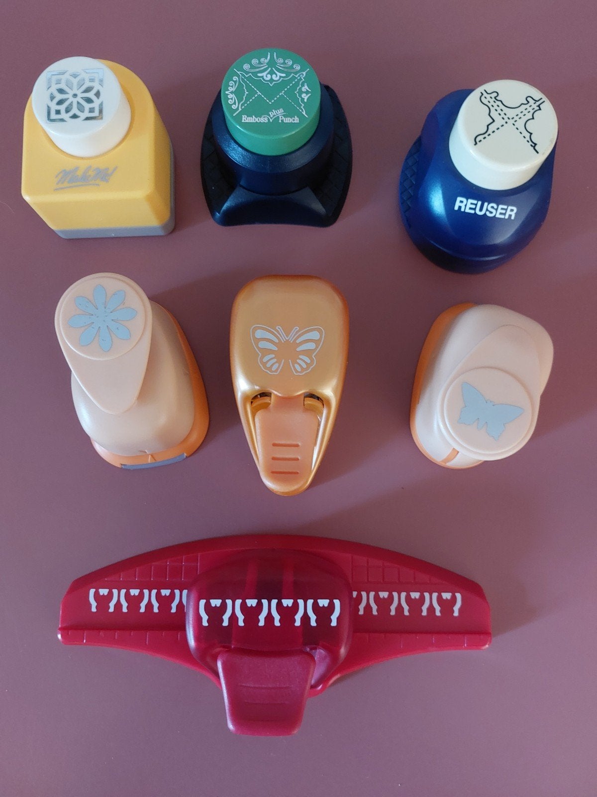 Ponsen Stempels Figuur ponsen, 7stuks., Ophalen of Verzenden, Zo goed als nieuw, Knutselwerk