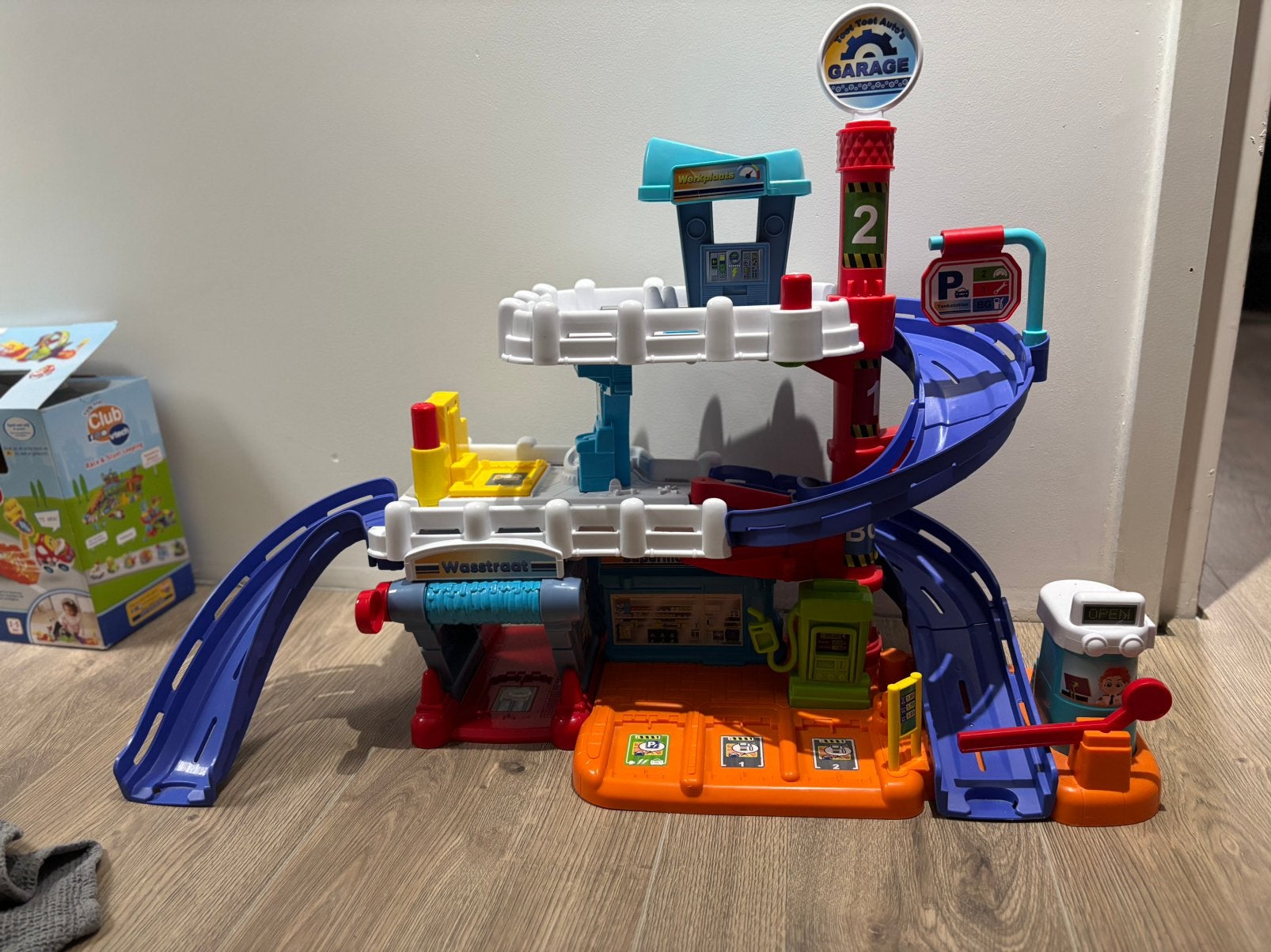 Vtech toettoet garage en auto’s, Ophalen, Zo goed als nieuw, Handmatig, Overige merken