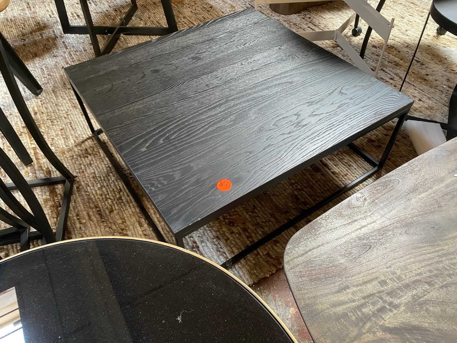 Massief eikenhouten tafel 80x80 - Nieuwstaat, Huis en Inrichting, Tafels | Salontafels, Ophalen, Nieuw, 50 tot 100 cm, Eikenhout