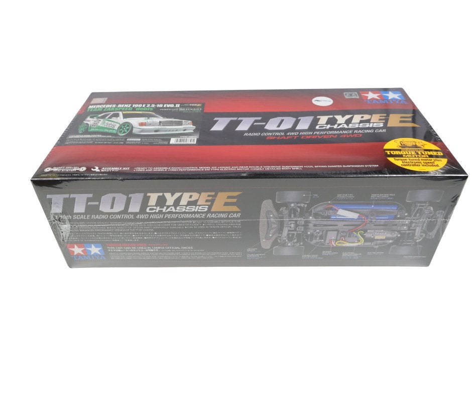 Tamiya 1/10 RC Mercedes-Benz 190E Debis Zakspeed TT-01E, Ophalen of Verzenden, Nieuw, Auto onroad