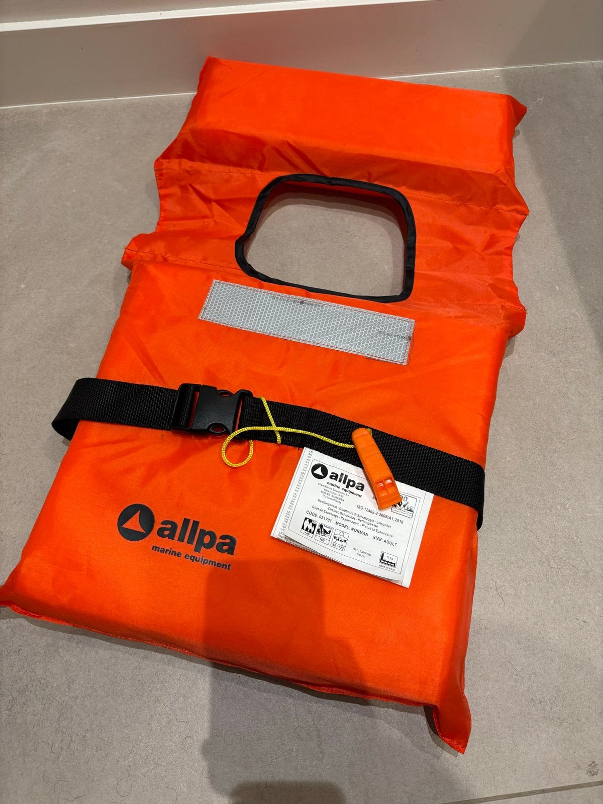 Allpa reddingsvest - Model Norman - Oranje, Watersport en Boten, Ophalen of Verzenden, Zo goed als nieuw