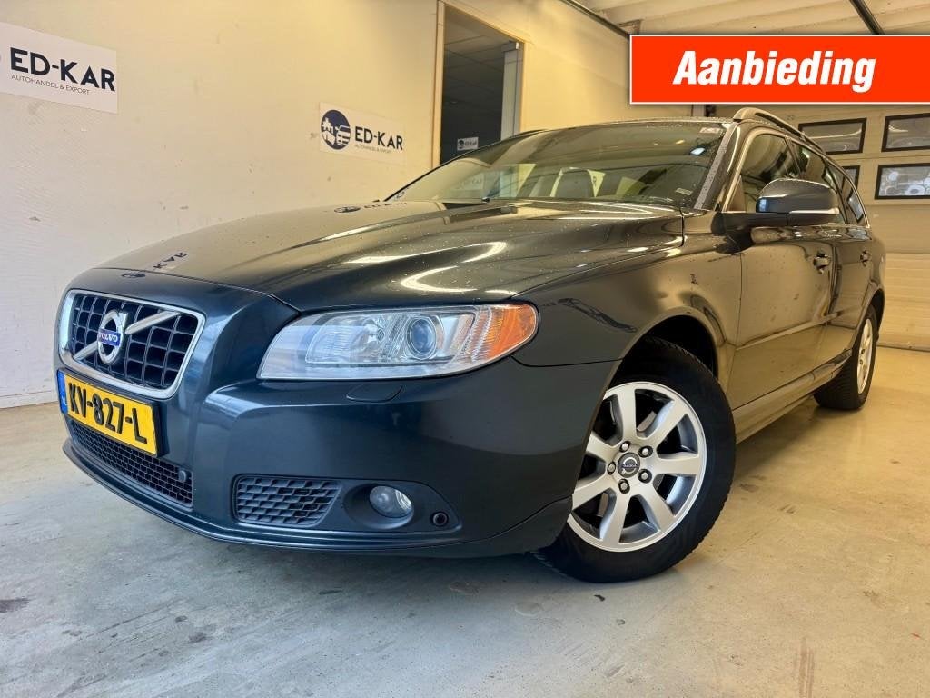 Volvo V70 2.0 D4 Summum LEER Nette Auto Goed Onderhouden APK, Auto's, Euro 5, Gebruikt, 1984 cc, 163 pk
