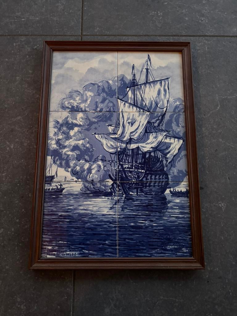 Kanonschot naar W vd velde, Antiek en Kunst, Ophalen of Verzenden