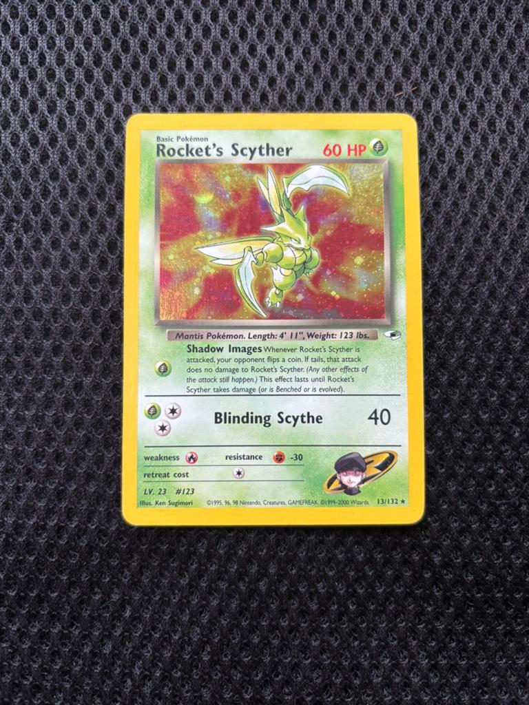 Rocket Scyther, Hobby en Vrije tijd, Verzamelkaartspellen | Pokémon, Zo goed als nieuw, Ophalen of Verzenden