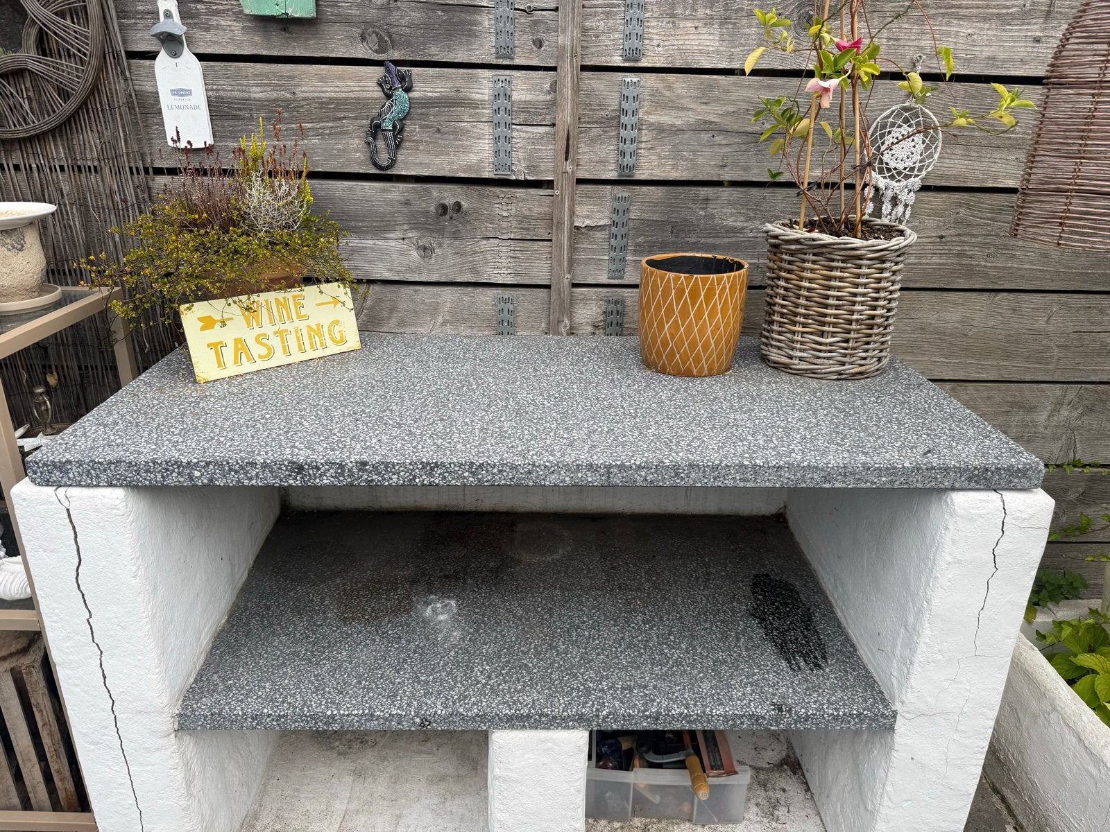 granieten bladen, Tuin en Terras, Ophalen, Gebruikt, Houtskool, Vrijstaand
