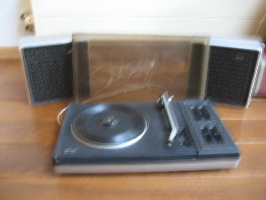 philips vintage platenspeler met boxen, Ophalen of Verzenden, Gebruikt, Platenspeler, Philips