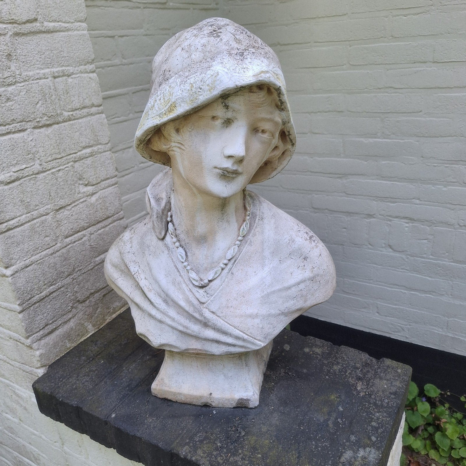 tuin buste, Tuin en Terras, Tuinbeelden, Ophalen, Gebruikt, Mensenbeeld