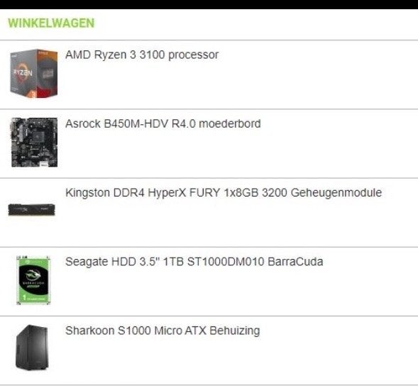 Foto 6 van Gaming PC met AMD Ryzen 3 3100, GTX 1660, 16GB RAM, 1TB HDD