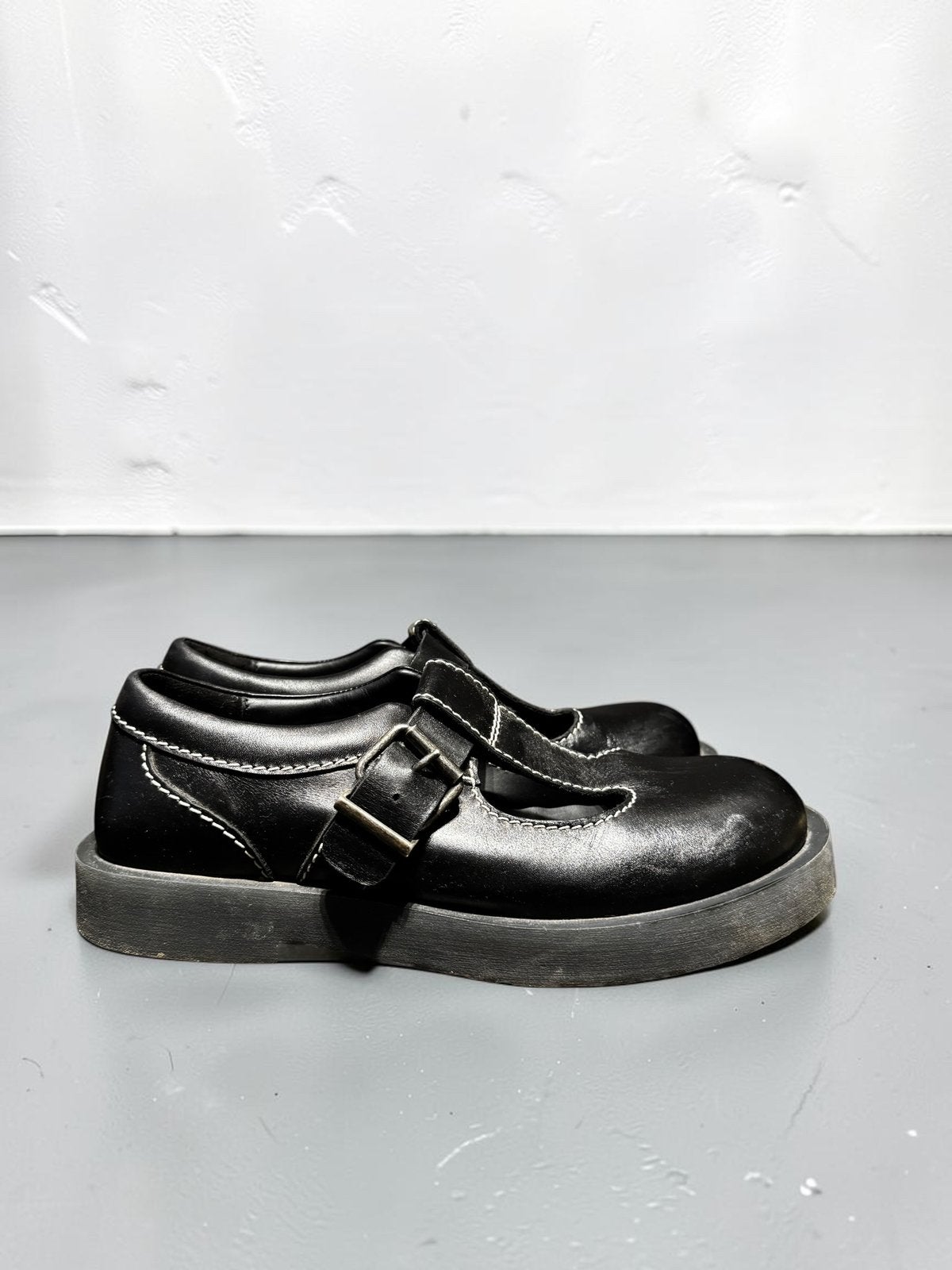 Acne Studios zwart berylab leer leder mary jane schoenen 39, Zwart, Zo goed als nieuw, Ballerina's, Ophalen of Verzenden