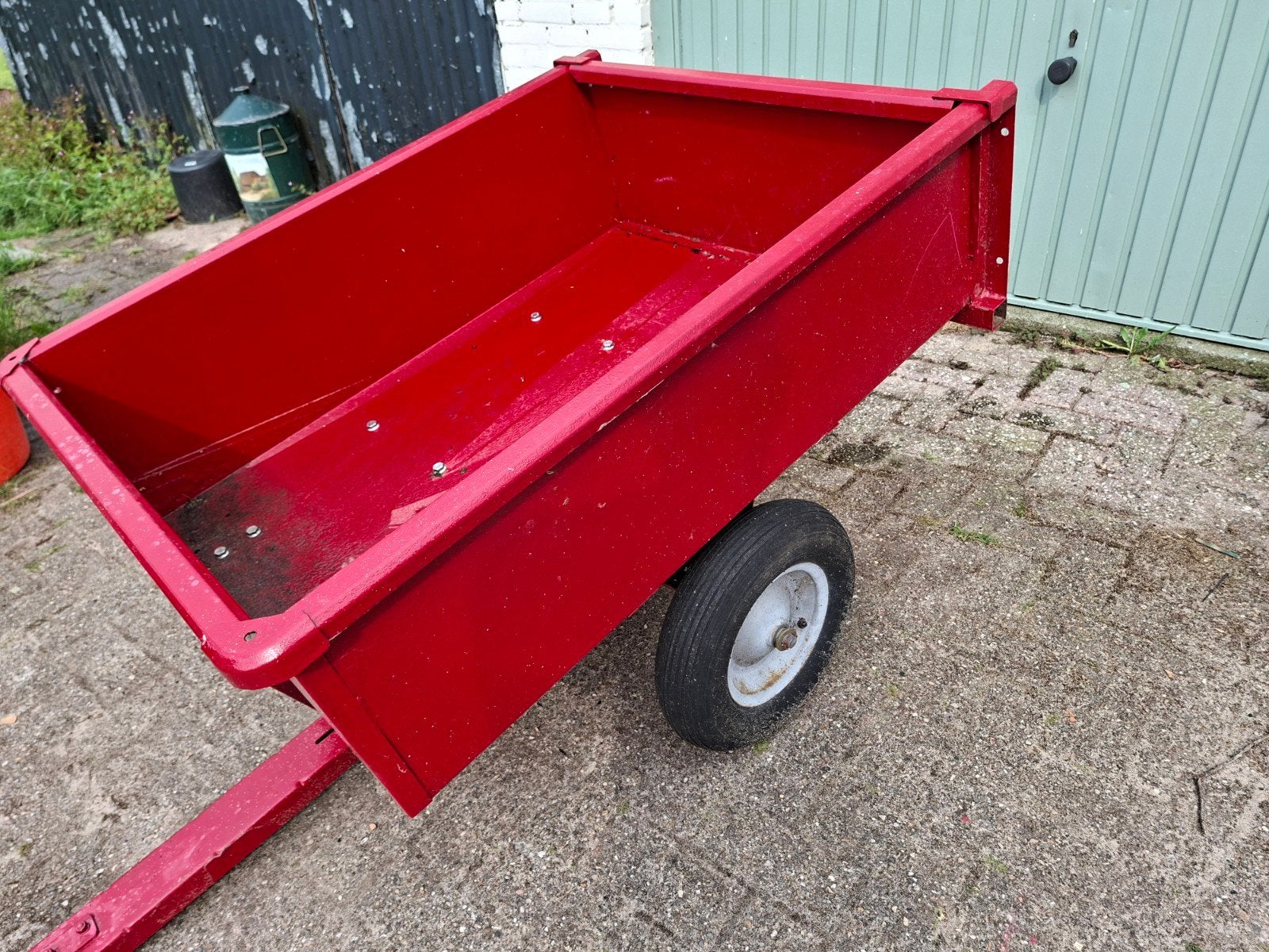 Aanhanger voor zitmaaier (gebruikt), Tuin en Terras, Zitmaaiers, Ophalen, Gebruikt