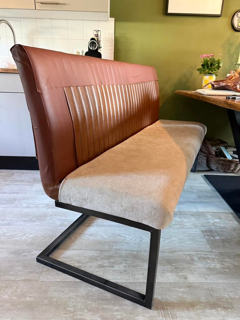 GRATIS eetbank, Huis en Inrichting, Stoelen, Ophalen, Gebruikt, Stof, Eén