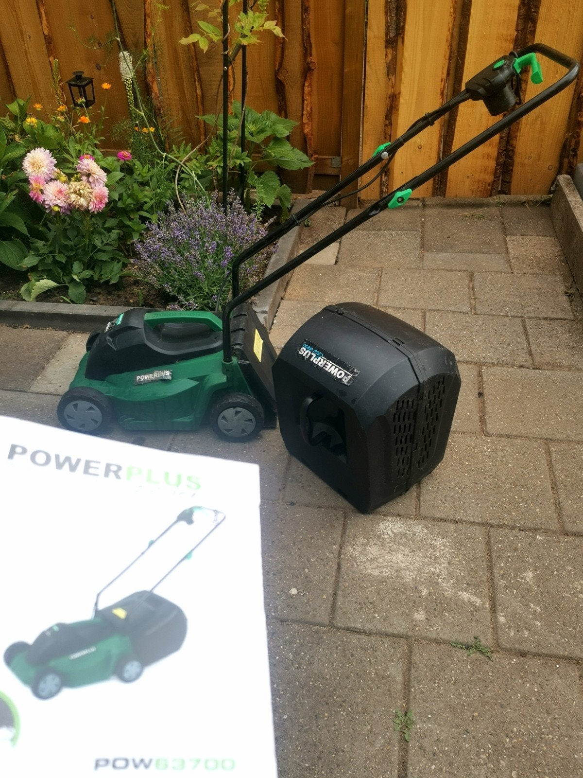 Grasmaaier electrish powerplus garden, Tuin en Terras, Grasmaaiers, Ophalen, Cirkelmaaier, Gebruikt, Elektrische grasmaaier