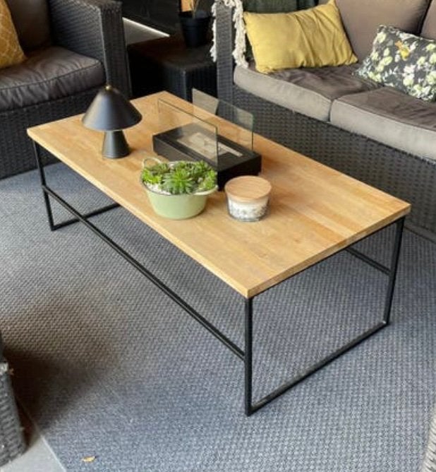 Salontafel industrieel, Ophalen, Gebruikt, 100 tot 150 cm, 50 tot 100 cm