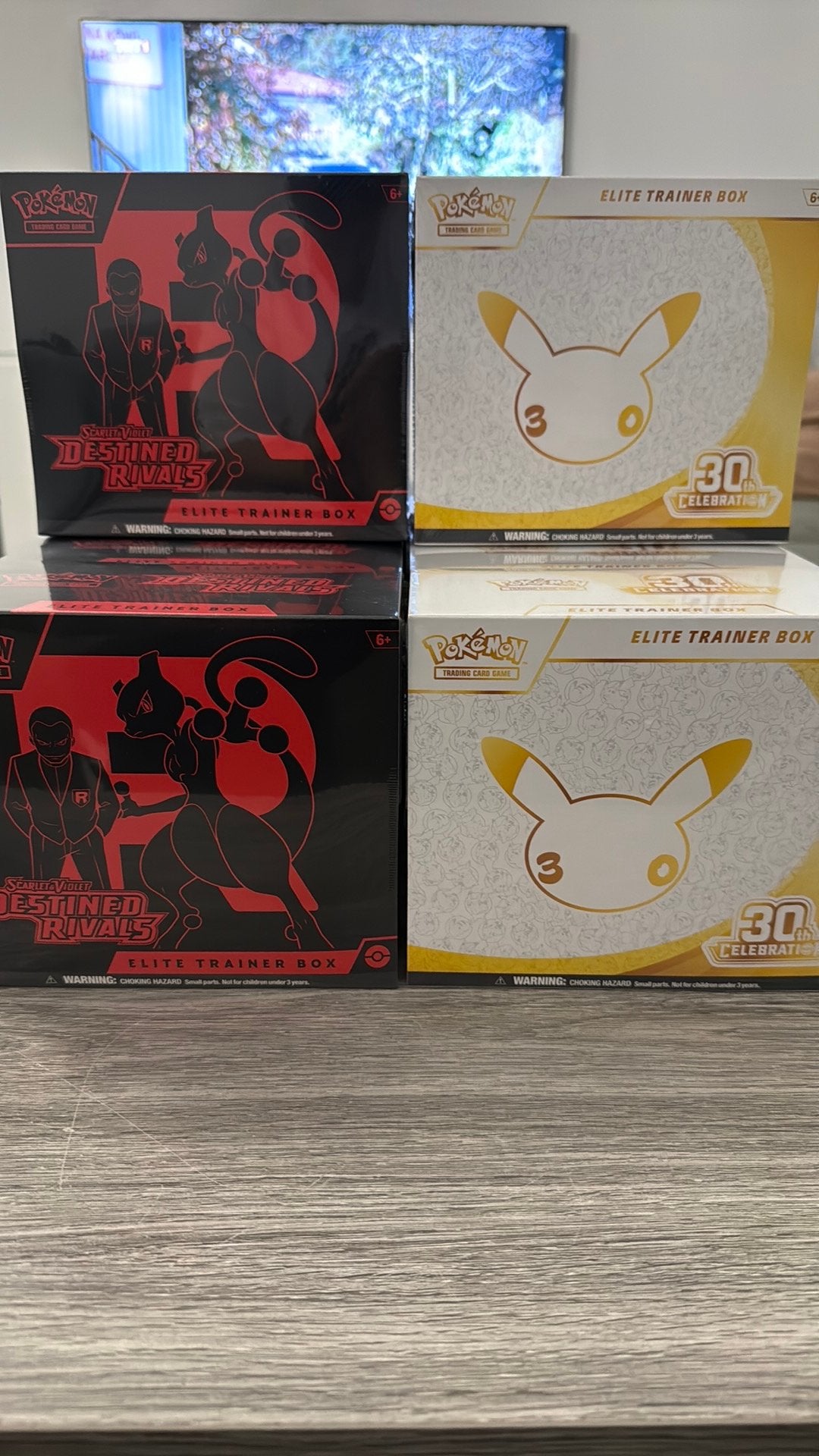Pokemon 30th Celebration & Destined Rivals ETB’s, Ophalen, Nieuw, Boosterbox, Foil