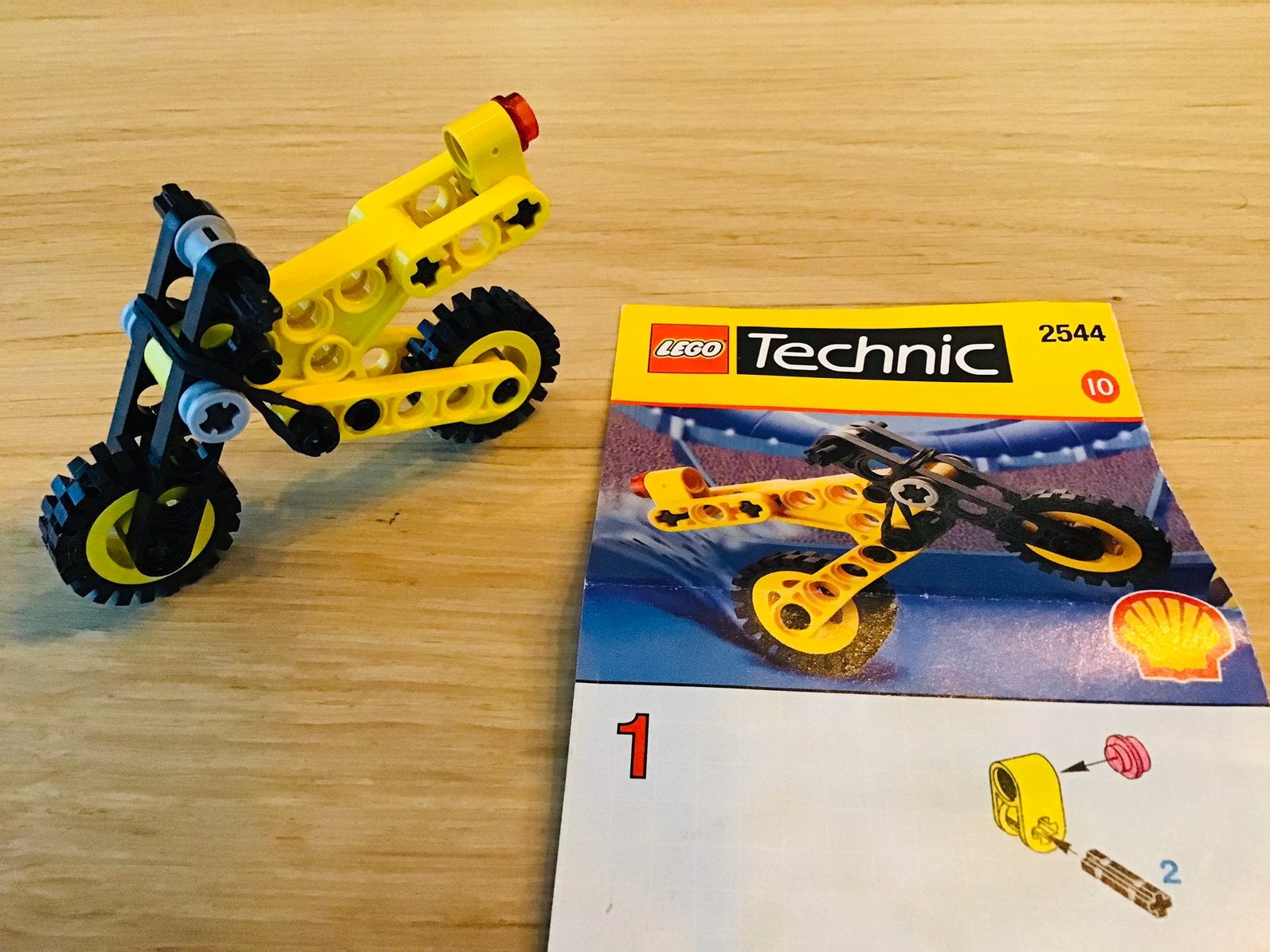 Lego technic 2544, stunt bike, compleet, ZGAN, Lego, Inclusief instructies, Ophalen of Verzenden, Zo goed als nieuw