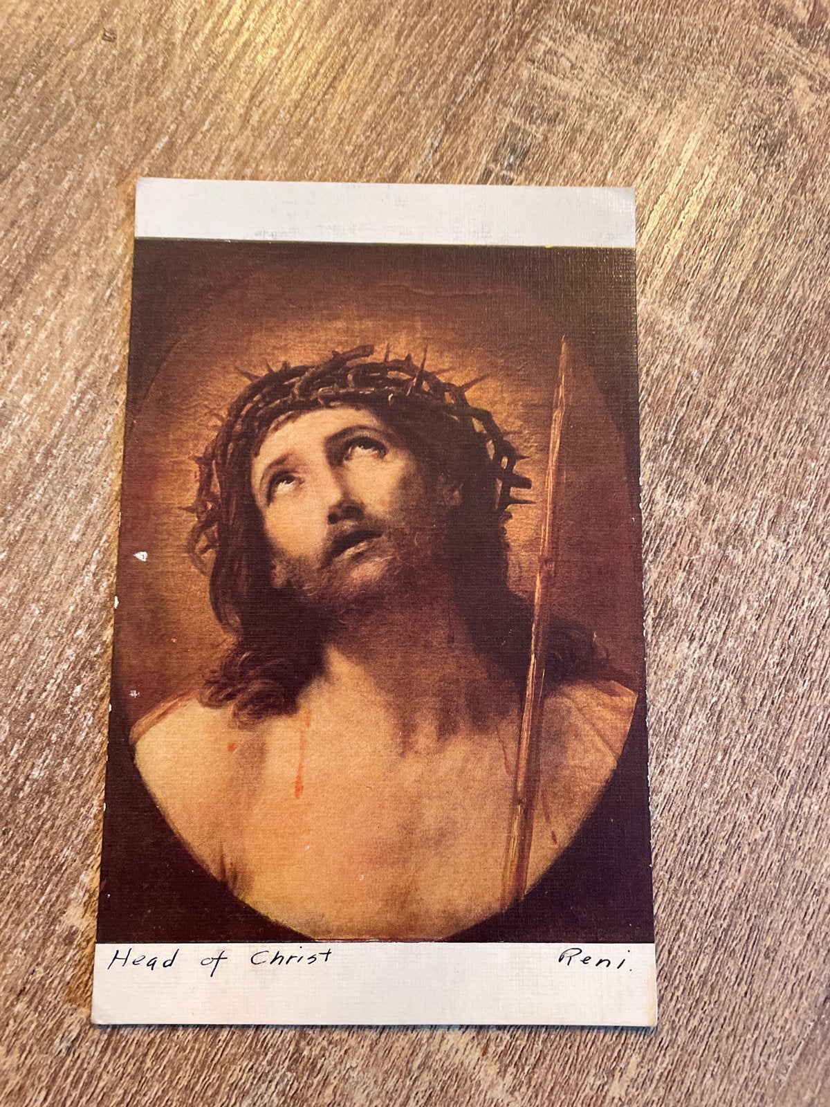 Oude Ansichtkaart: Hoofd van Christus (Reni), Parijs 1929, Ophalen of Verzenden, 1920 tot 1940, Gelopen, Buiten Europa