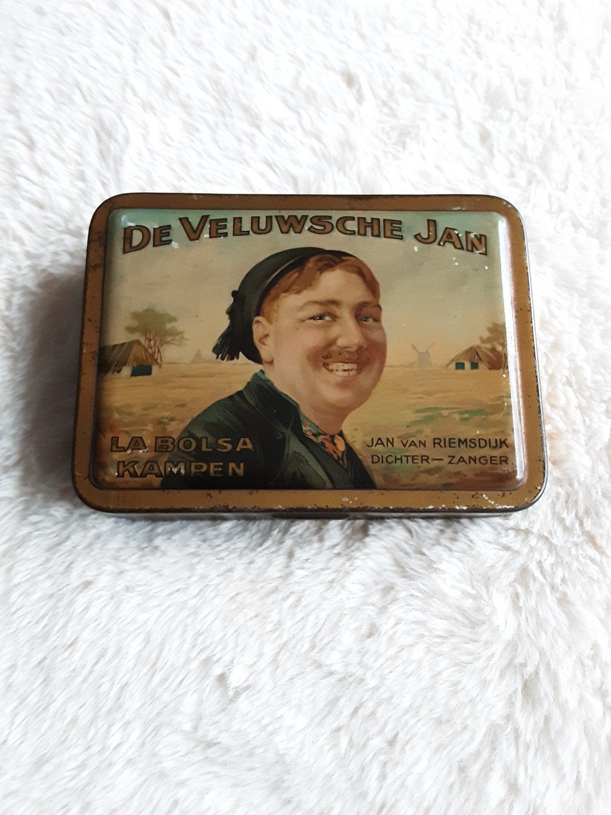 Sigarenblik , ( DE VELUWSCHE JAN )  C.A. 1925/1930., Ophalen of Verzenden, Gebruikt, Overige