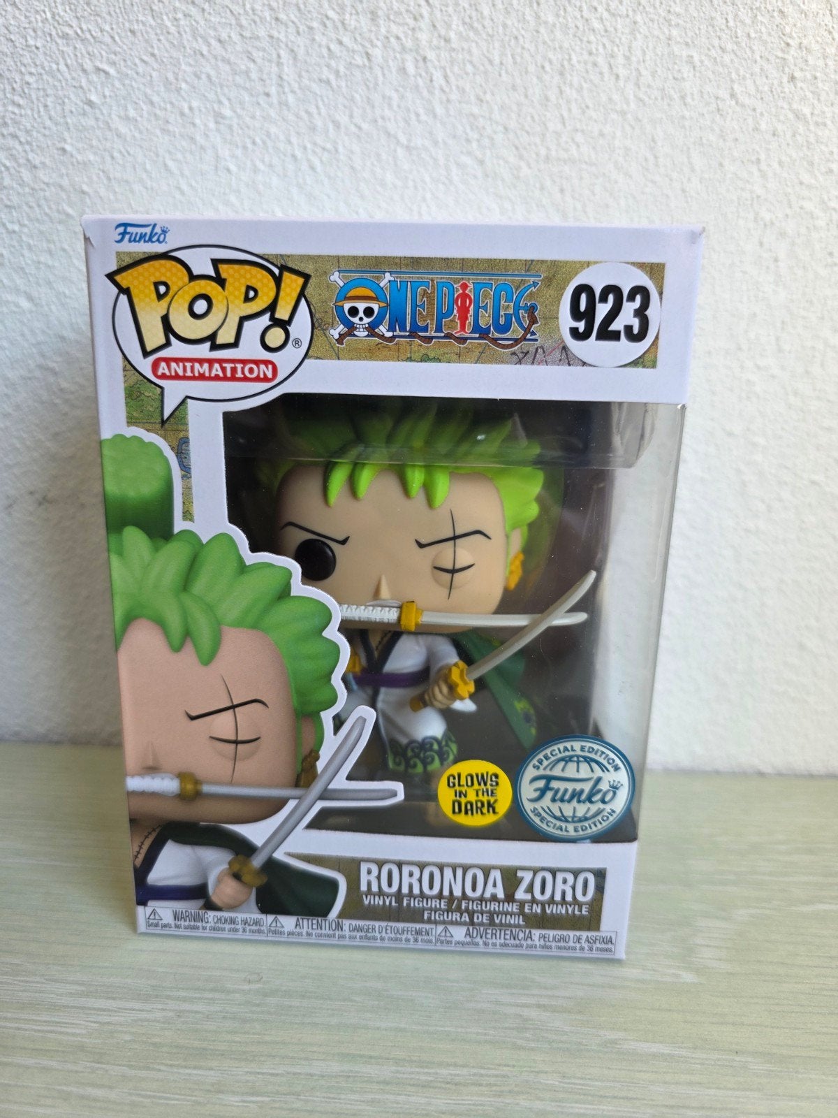 Roronoa Zoro - Glow in the Dark - One Piece Funko - 923, 21 Holborn Viaduct, London, EC1A 2DY, SupportEMEA@Funko.com, Verzenden