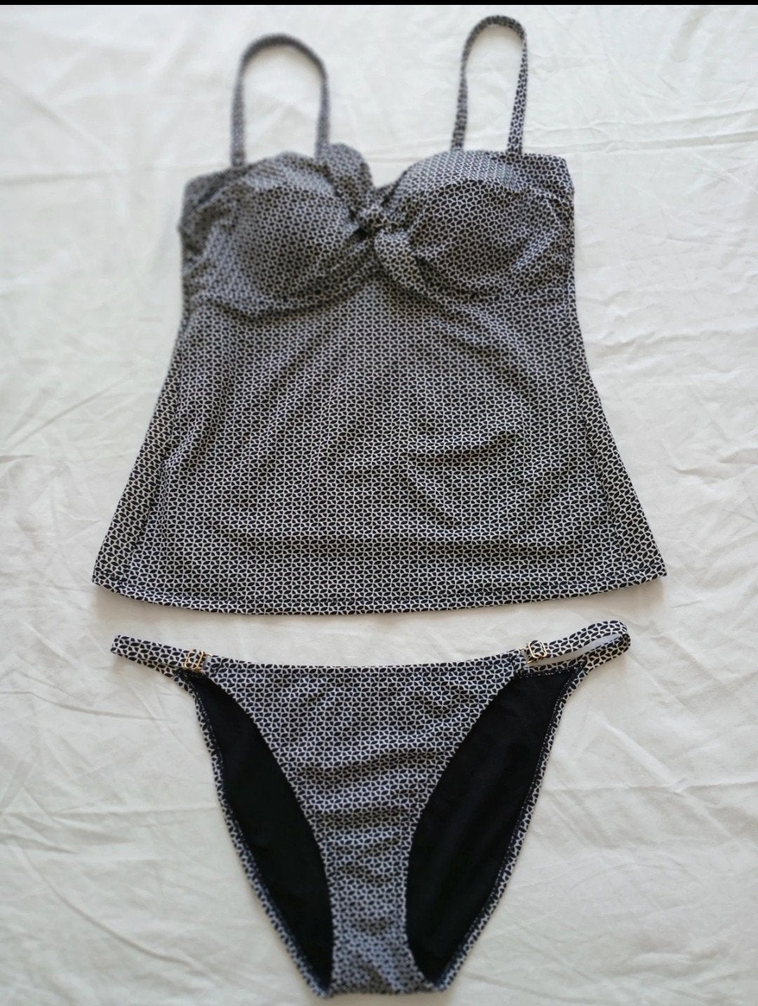 C&A tankini zwart/wit maat XL 42, Ophalen of Verzenden, Zo goed als nieuw, Zwart, Overige typen