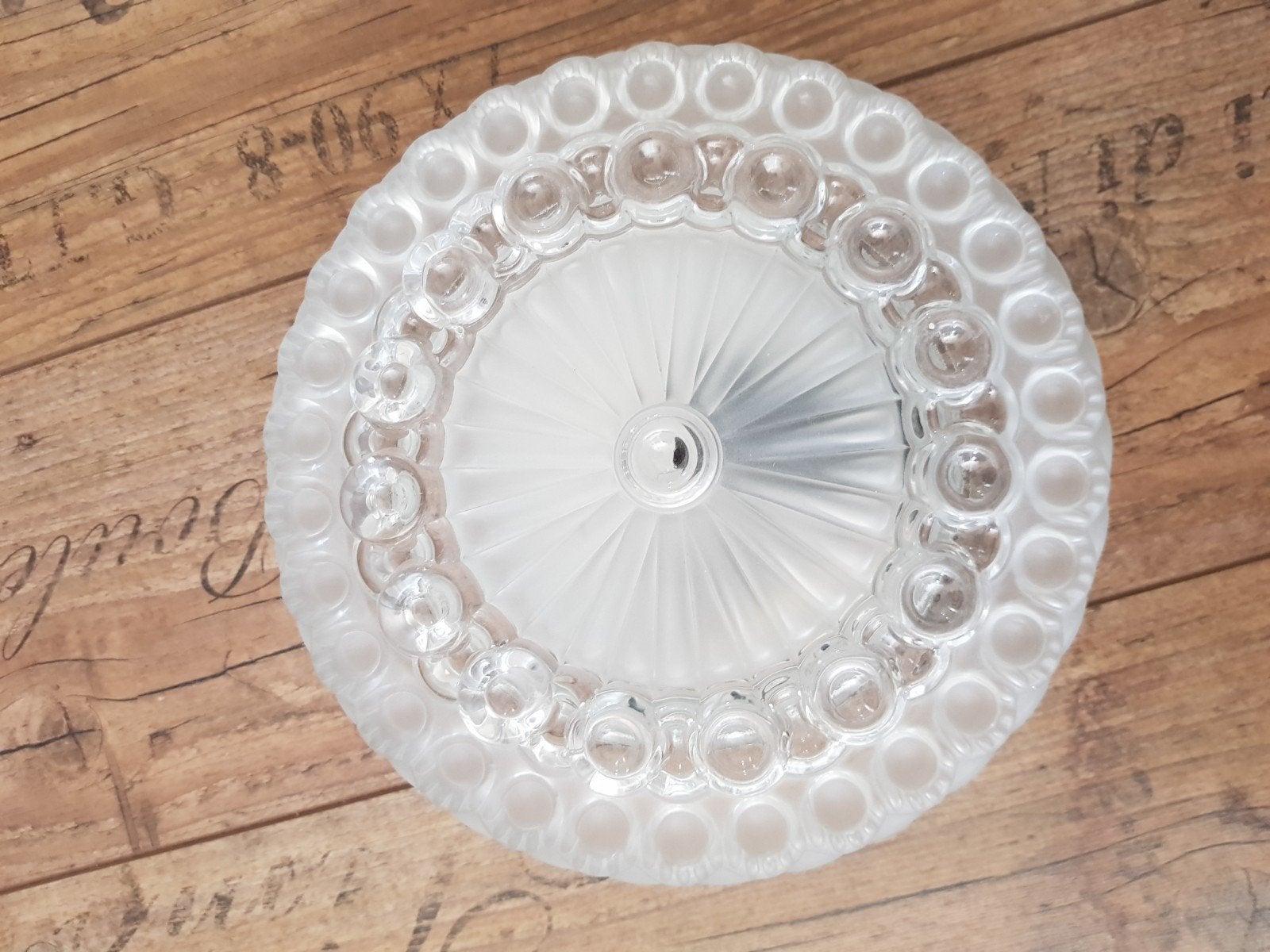 Vintage plafondlamp rond bubbel mid century, Huis en Inrichting, 24 cm, Ophalen of Verzenden, Plafondlamp, Mid-century modern