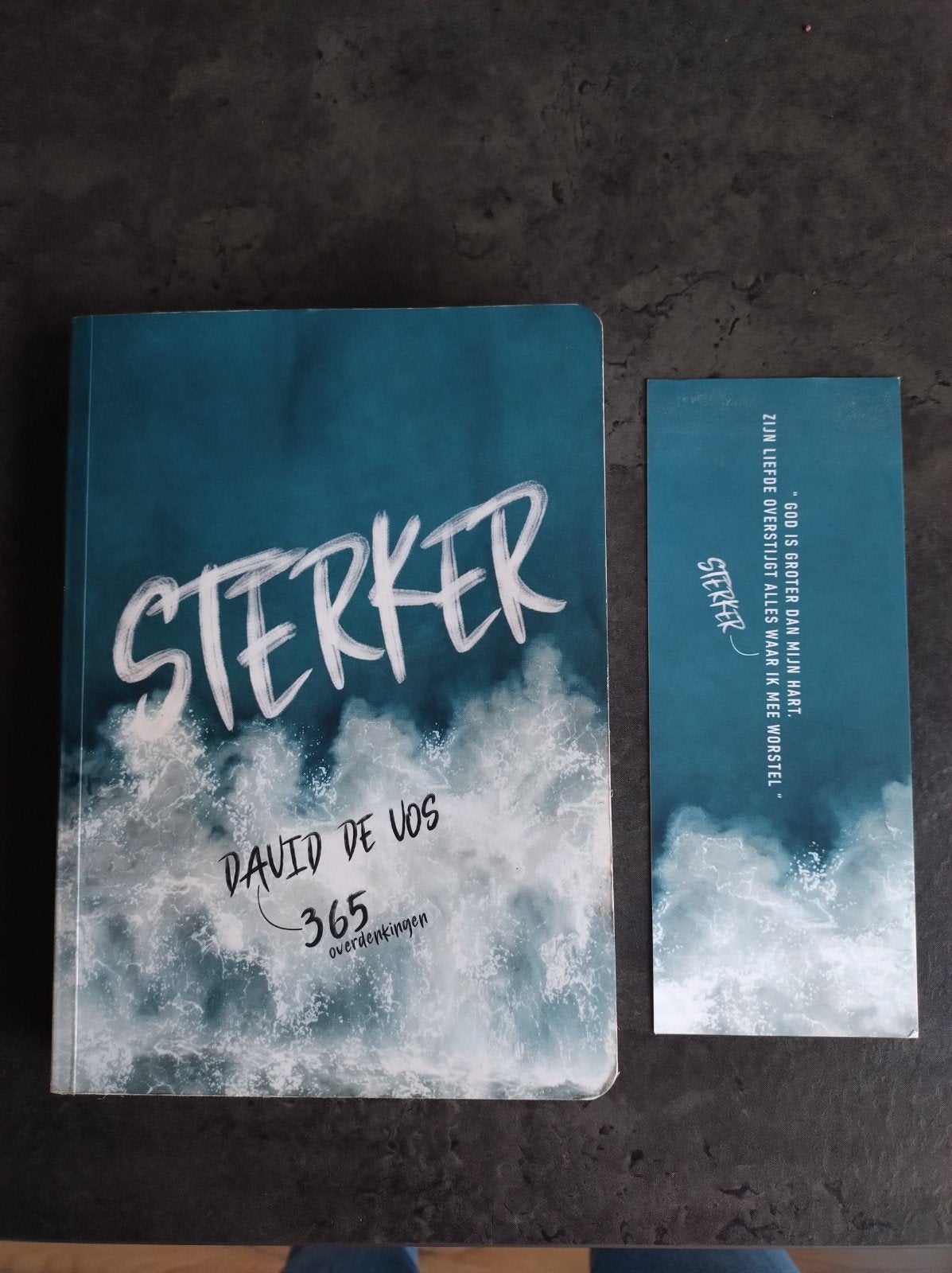 David de Vos Sterker dagboek 365 overdenkingen+ boekenlegger, Ophalen of Verzenden, Zo goed als nieuw, David de vos