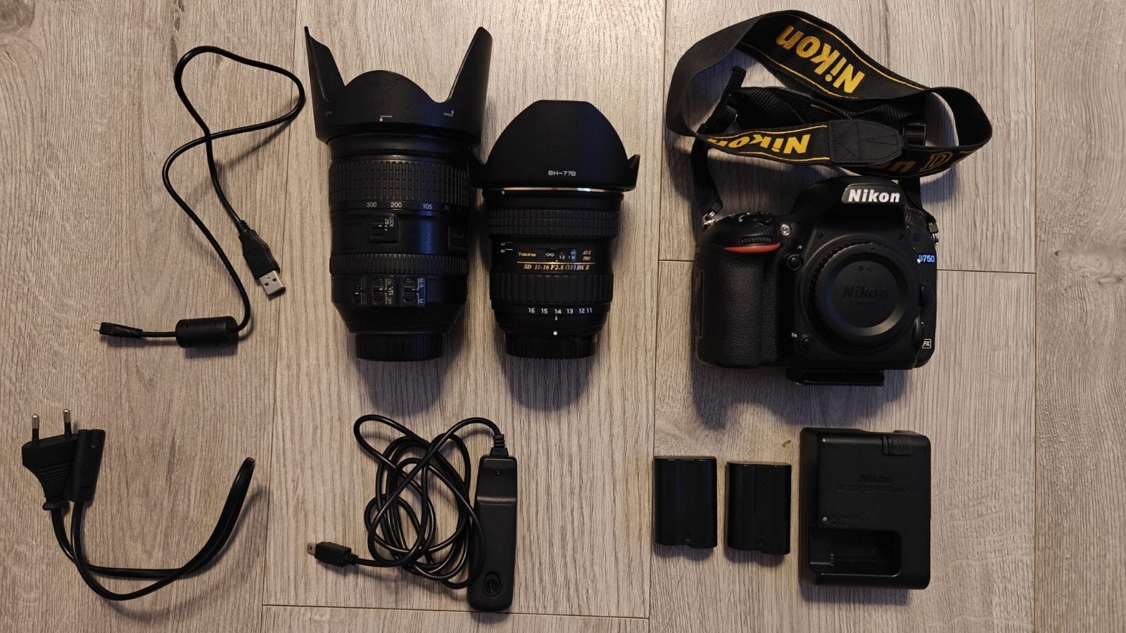 Nikon D750 Full Frame + Nikkor 28-300mm VR + Tokina 11-16mm, Ophalen of Verzenden, Nikon, Geen optische zoom