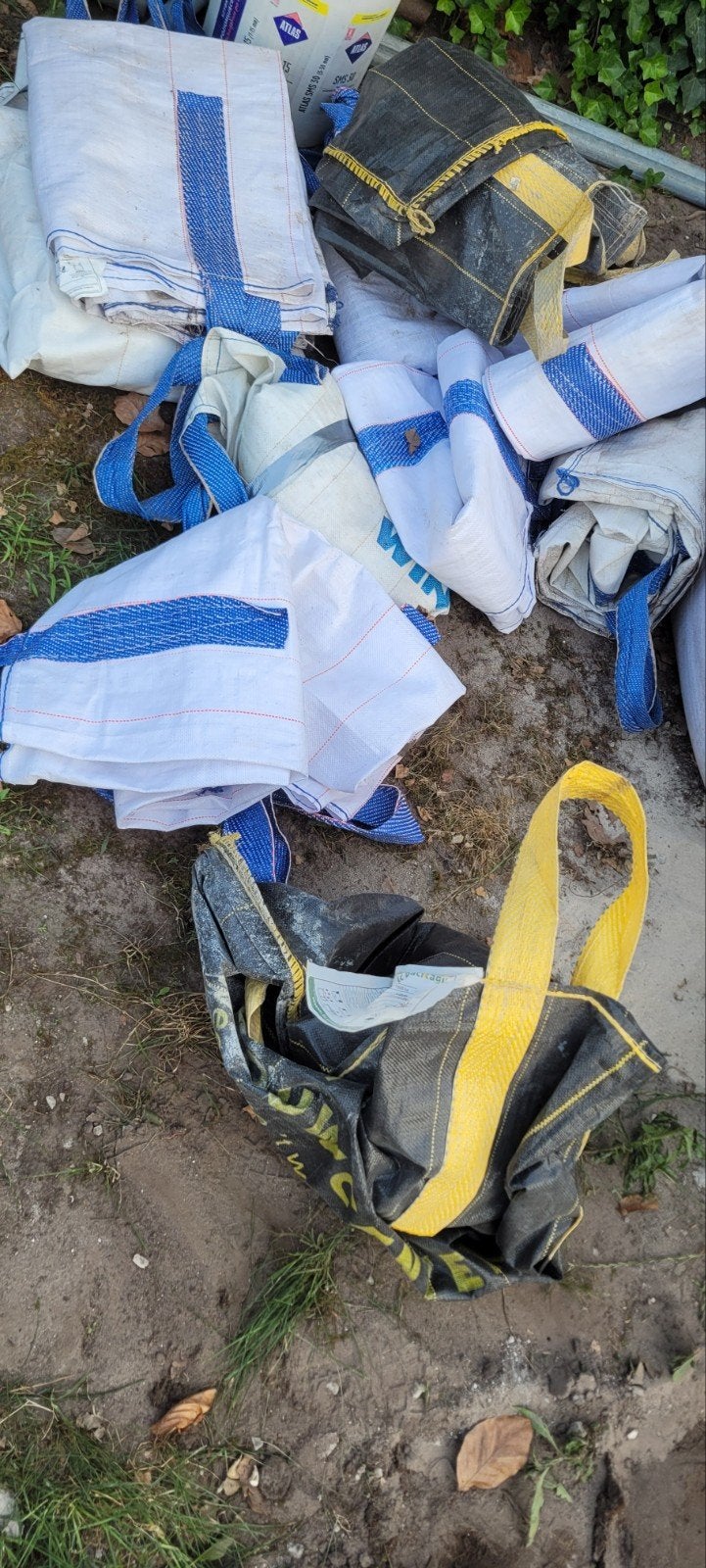 7x 1m3 Big Bags - Gebruikt maar functioneel, Doe-het-zelf en Verbouw, Kratten en Dozen, Ophalen, Gebruikt, Opvouwbaar, 60 cm of meer