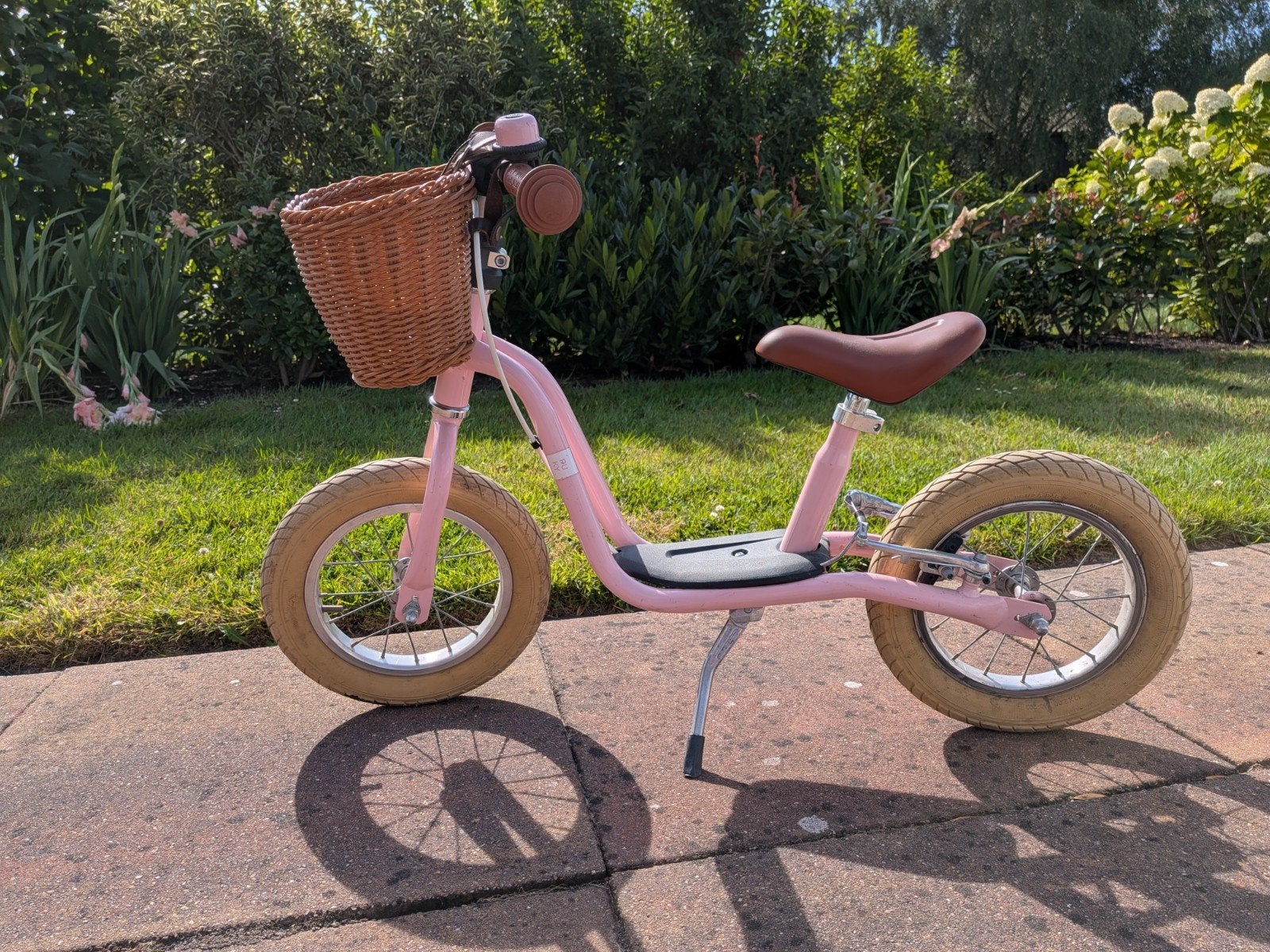 Puky loopfiets als nieuw - Roze met mandje, Ophalen, Zo goed als nieuw, Minder dan 16 inch, Puky
