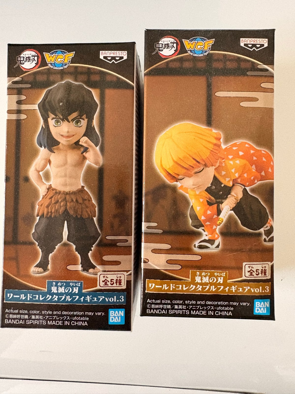 Demon Slayer WCF Figuren Inosuke & Zenitsu (verpakking), Verzenden, Nieuw