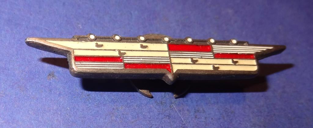 Cadillac Grote Revers Knoop 49 x 9 mm, Verzenden, Gebruikt, Transport, Speldje of Pin