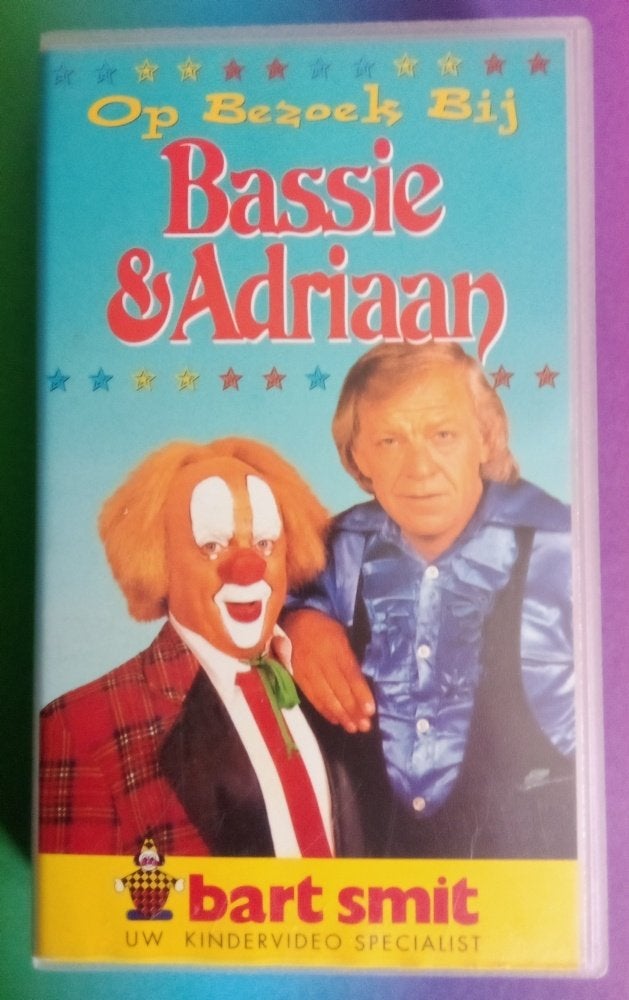 VHS CNR band - Op Bezoek bij Bassie en Adriaan, Verzenden, Alle leeftijden, Nederlands, Zo goed als nieuw