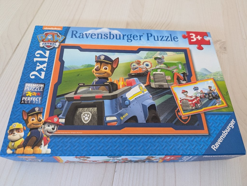 2 Paw Patrol puzzels, Ophalen of Verzenden, 10 tot 50 stukjes, Gebruikt, 6 maanden tot 2 jaar