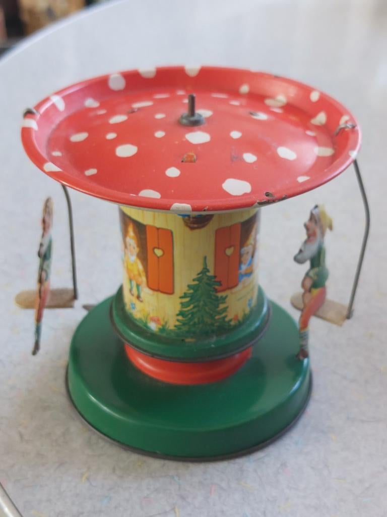 Vintage Kabouter Carrousel West Germany- Paddenstoel Design, Ophalen of Verzenden, Gebruikt, Overige