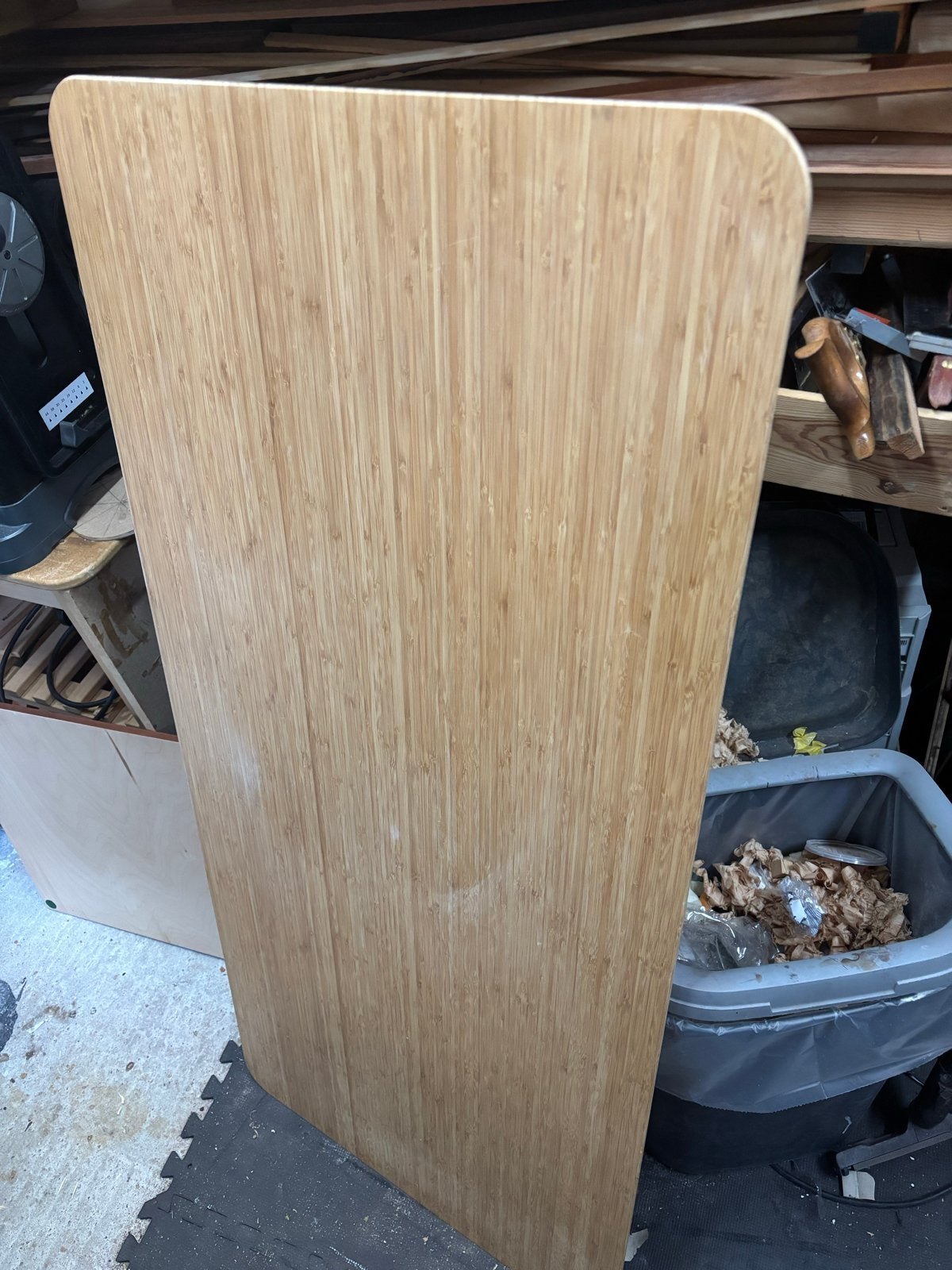 IKEA ANFALLARE Tafelblad bamboe 140x65 cm, 100 tot 150 cm, Zo goed als nieuw, Tafelblad, Rechthoekig