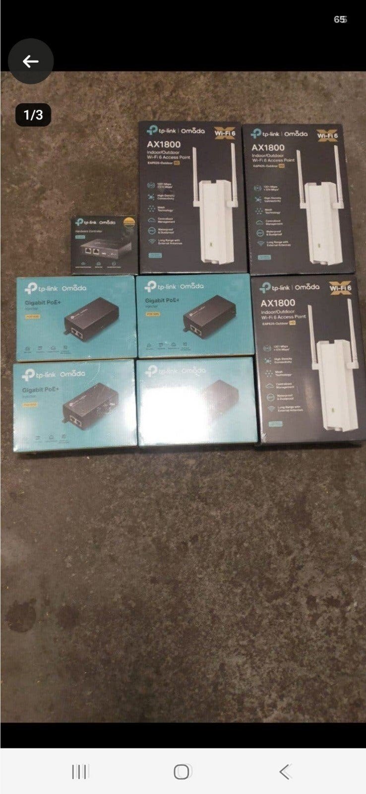 TP-LINK OMADA AX1800 ACCESS POINTS &GIGABIT PoE+INJECTORS, Ophalen of Verzenden, Nieuw