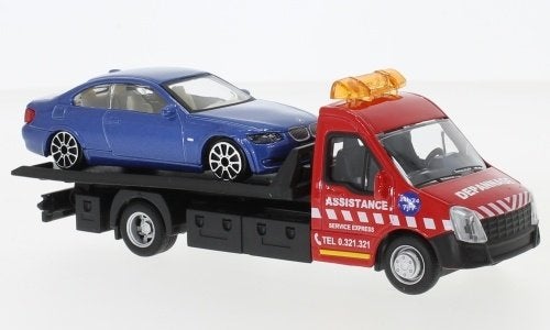 Schaalmodel Iveco afsleep auto met bmw 6 series, Ophalen of Verzenden, Nieuw, Auto