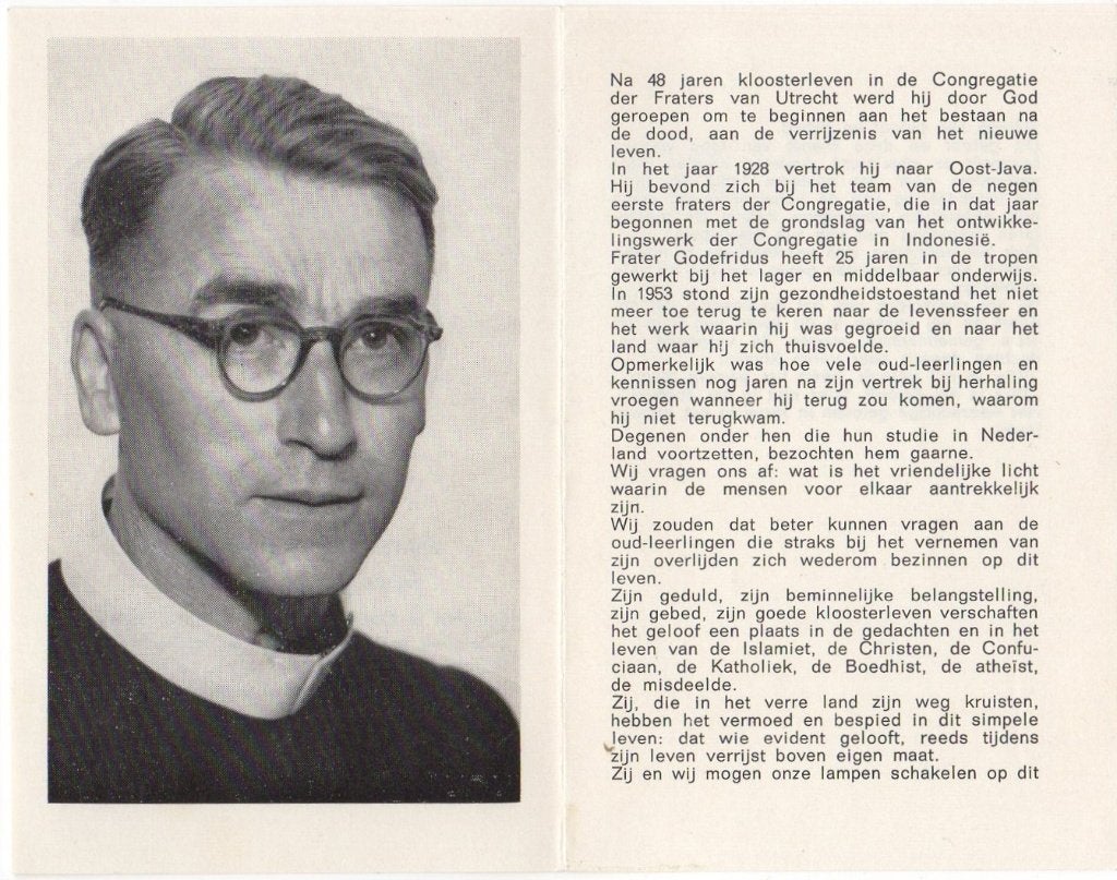 frater Martinus F. Klitsie 1900 Gorinchem + 1968 Groenlo, Verzenden
