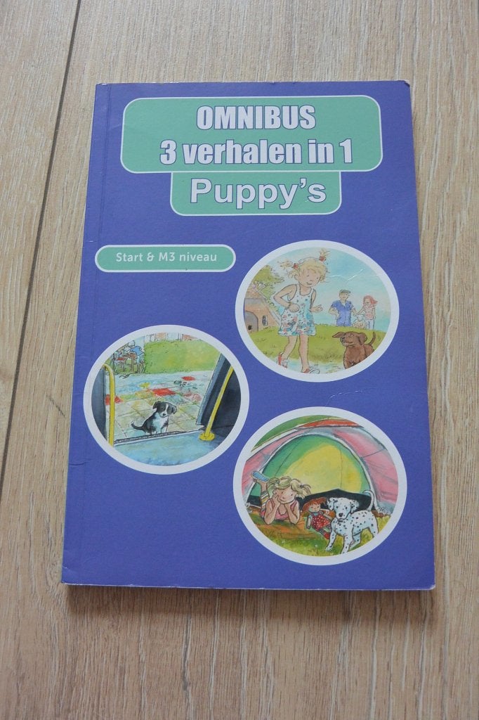 Omnibus Puppy's: 3 verhalen in 1 - AVI Start & M3 niveau, Gelezen, Fictie algemeen, Martin Scherstra, Géwout Esselink, Ophalen of Verzenden
