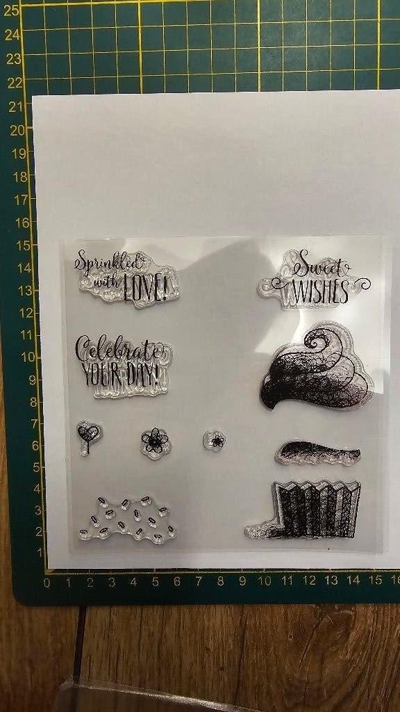 stempelset, Hobby en Vrije tijd, Stempelen, Ophalen of Verzenden, Zo goed als nieuw, Clearstamp