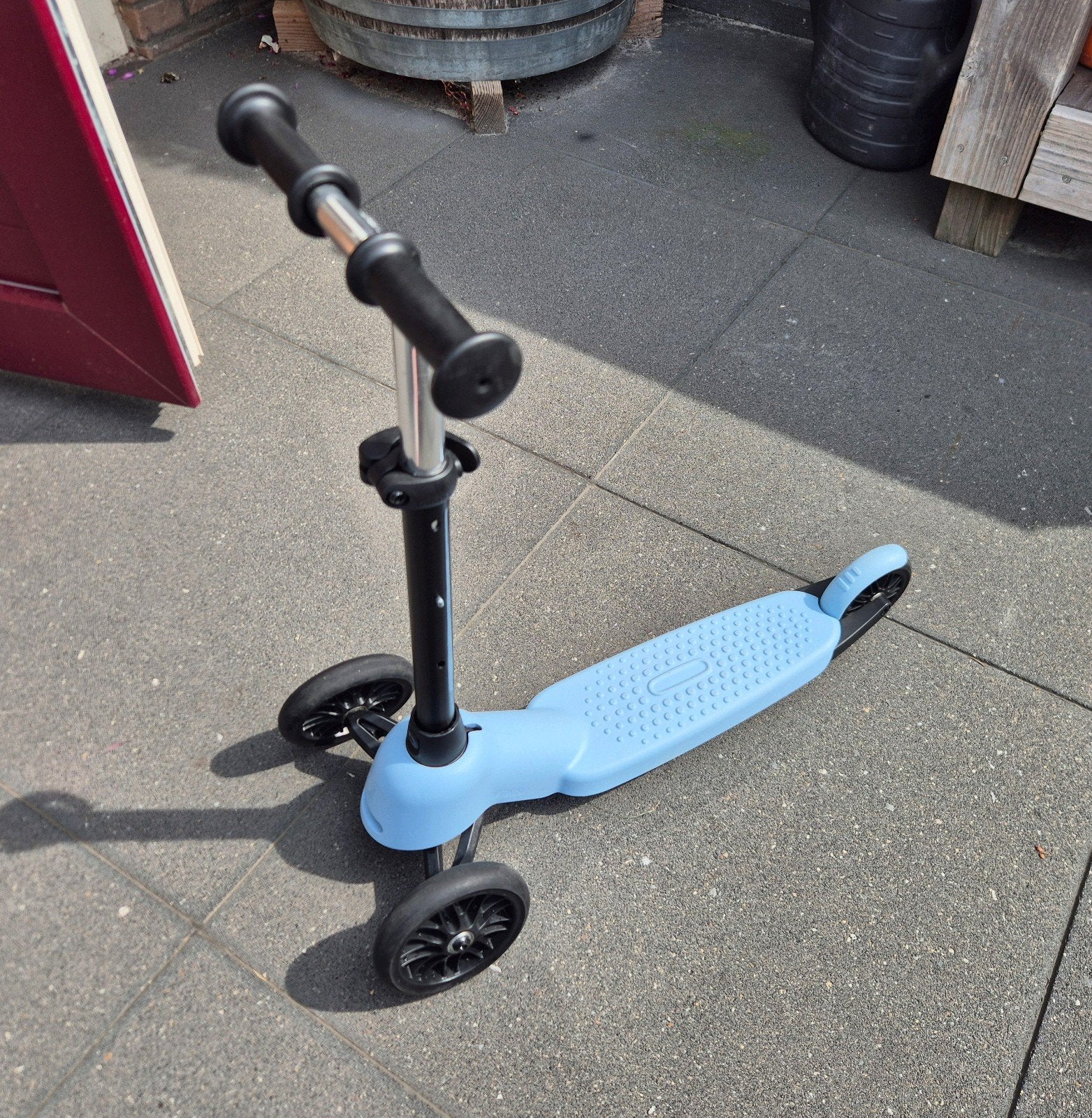 driewieler step lichtblauw, Ophalen of Verzenden, Zo goed als nieuw, Gewone step, Decathlon