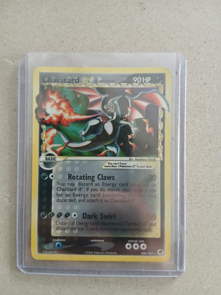 Gold Star Charizard 100/101 Uit Dragon Frontiers, Hobby en Vrije tijd, Verzamelkaartspellen | Pokémon, Ophalen of Verzenden, Gebruikt