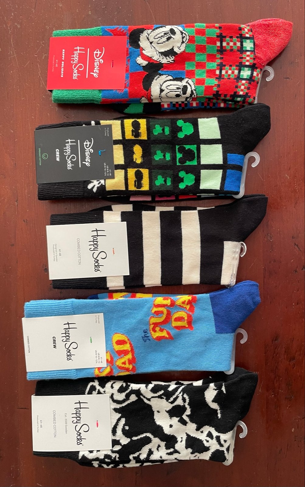 Happy Socks Disney en diverse patronen - 5 paar, Sokken en Kniesokken, Overige kleuren, Nieuw, Ophalen of Verzenden