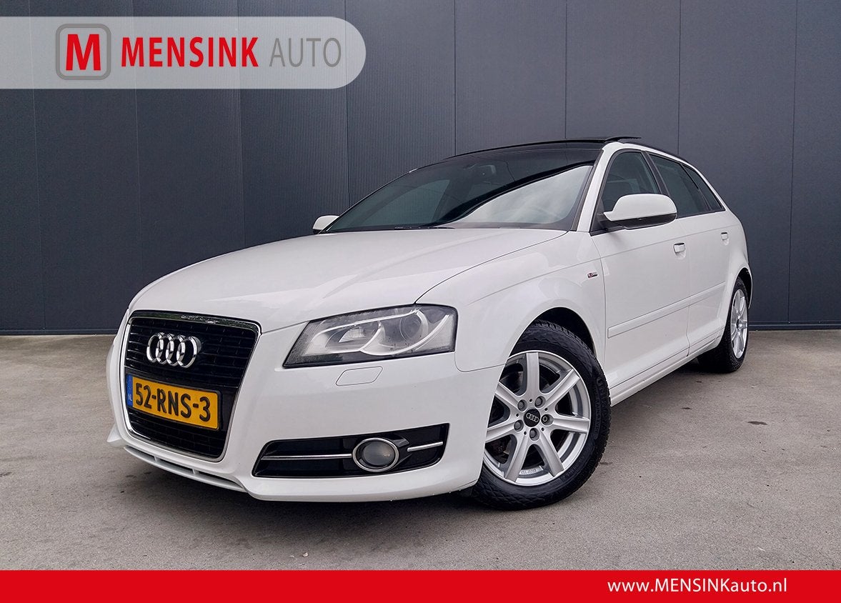 Audi A3 Sportback 1.4 TFSI S LINE XENON LED NAVI CRUISE PANO, Gebruikt, 4 cilinders, Wit, Origineel Nederlands