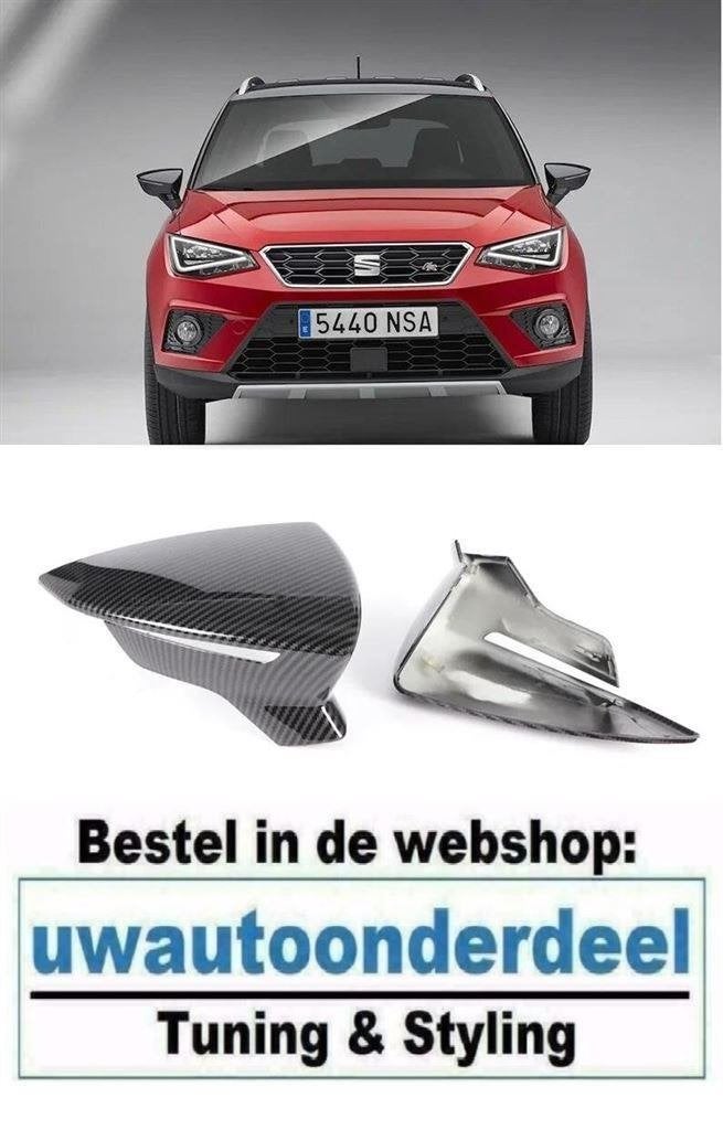 Spiegelkap Spiegelkappen Carbon Look Cupra FR Look Voor Seat, Verzenden, Automotive Parts, A.parts@hotmail.nl, Trasmolenlaan 12 3447 GZ Woerden
