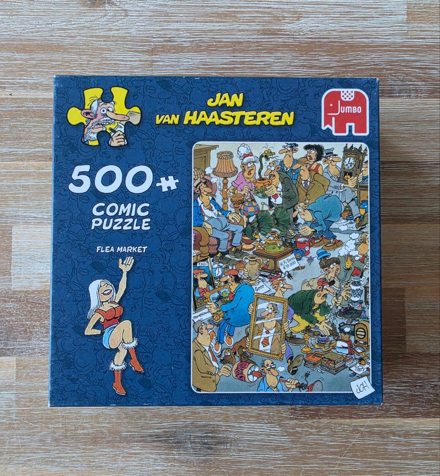 Jan van Haasteren 81723 Flea Market 500 stukjes, Ophalen of Verzenden, 500 t/m 1500 stukjes, Gebruikt