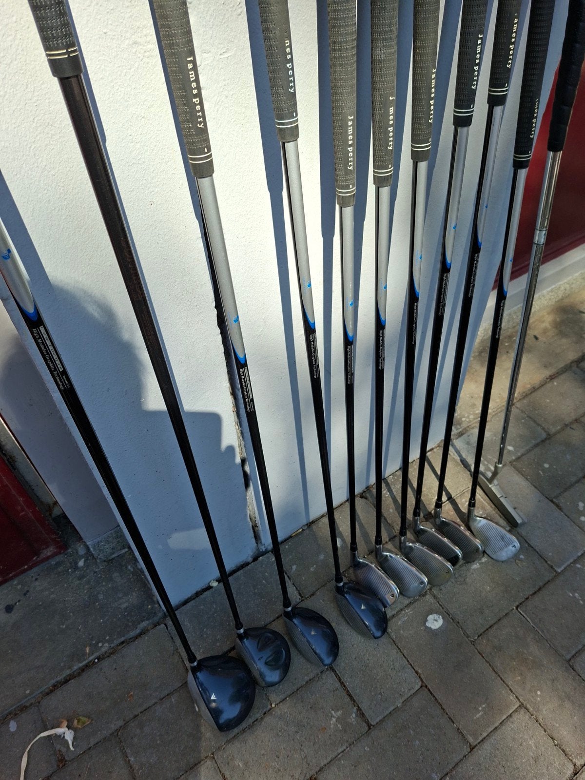 Linkshandige golfclubs met tas en trolley voor beginners, Ophalen, Gebruikt, Set