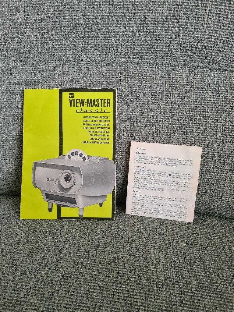 Viewmaster view master vintage instructieboekjes, Gebruikt, Ophalen of Verzenden, Nvt, Nvt
