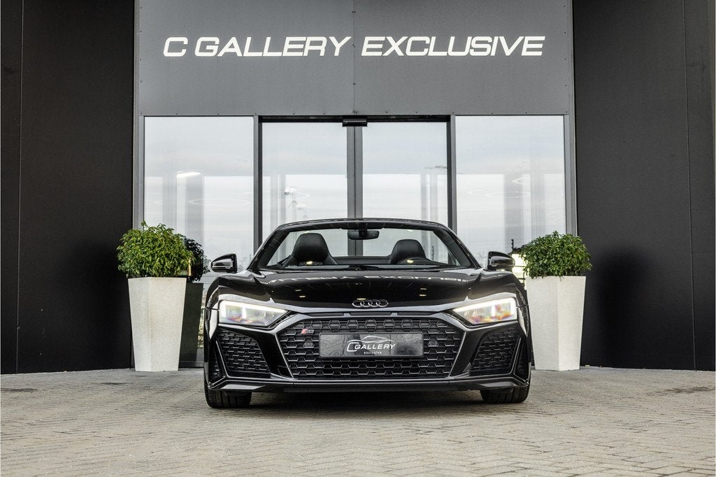 Audi R8 Spyder 5.2 performance quattro - Keramisch | B&O | C, Auto's, Audi, Gebruikt, 5204 cc, Cabriolet, Zwart